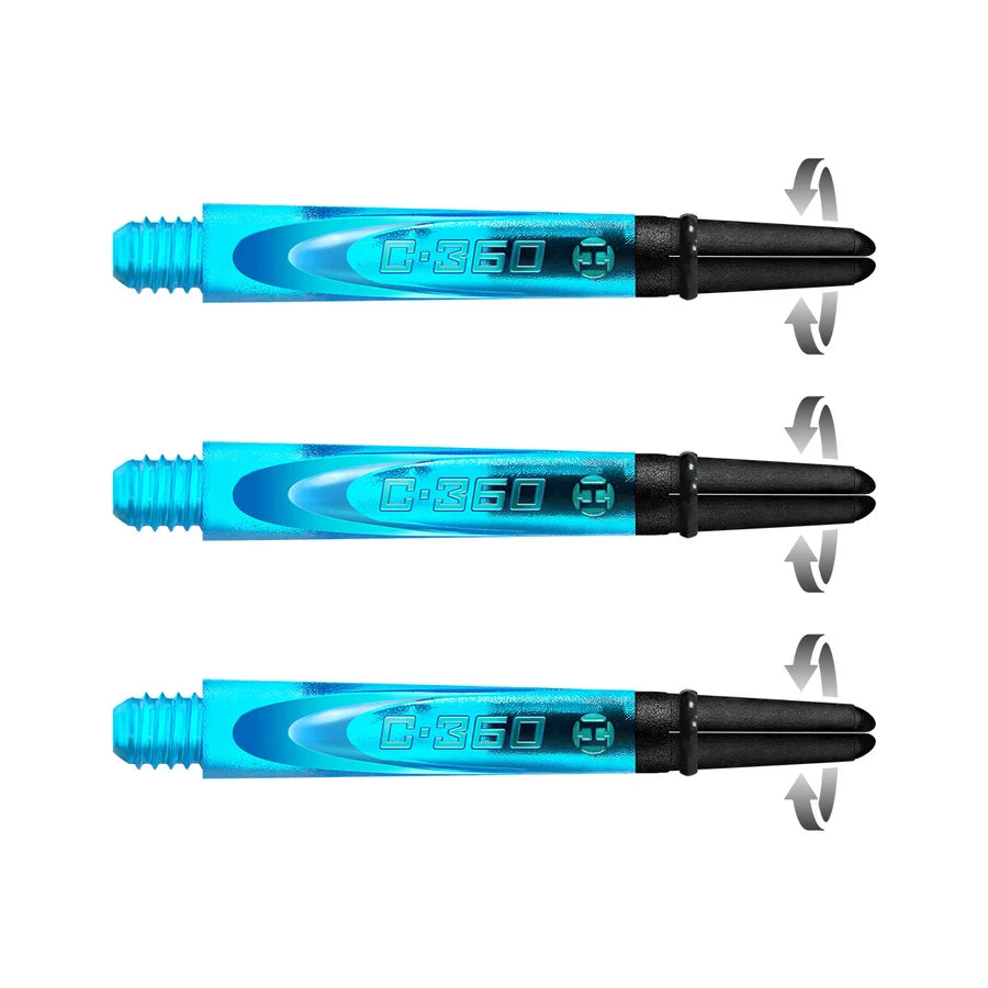 HARROWS CARBON 360 DART STEMS - WITH ROTATING CARBON TOP