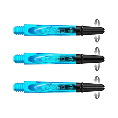 HARROWS CARBON 360 DART STEMS - WITH ROTATING CARBON TOP