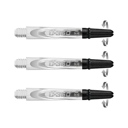 HARROWS CARBON 360 DART STEMS - WITH ROTATING CARBON TOP