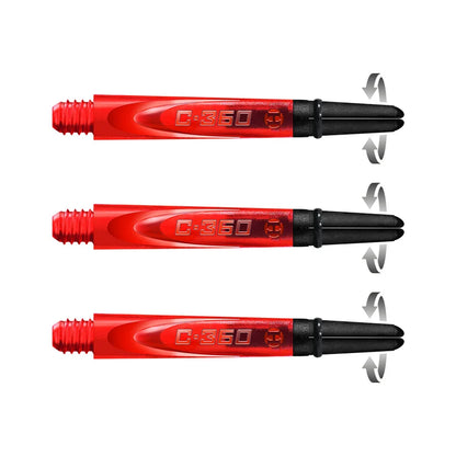 HARROWS CARBON 360 DART STEMS - WITH ROTATING CARBON TOP