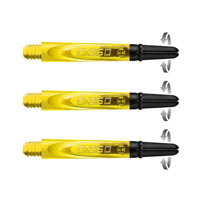 HARROWS CARBON 360 DART STEMS - WITH ROTATING CARBON TOP