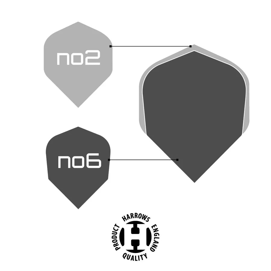 HARROWS QUADRO - COLOURED SKULL DAY OF THE DEAD DART FLIGHTS