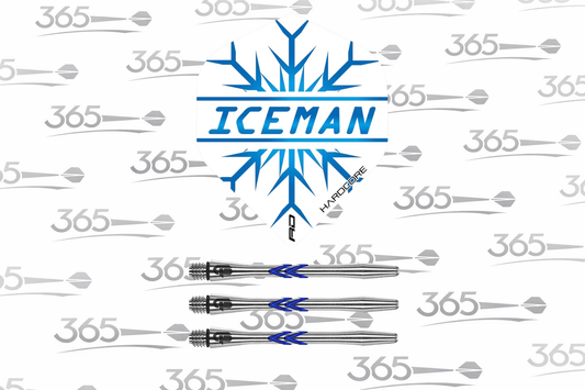 RED DRAGON ICEMAN DART FLIGHTS AND V-GROOVE ALUMINIUM SHAFTS - GERWYN PRICE SET