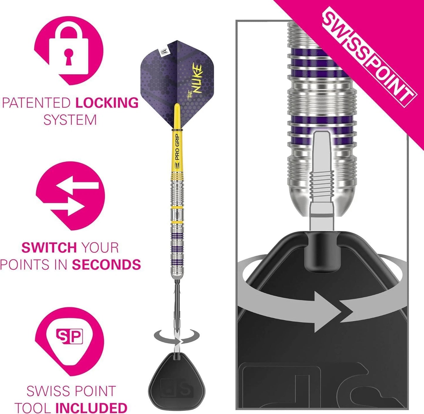 Target Luke Littler Loadout 90% Tungsten 23G Player Edition Darts - Swiss Point