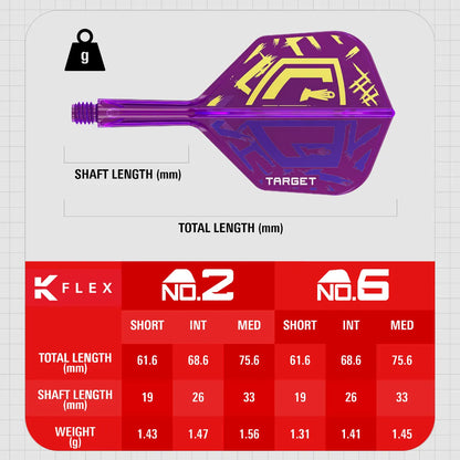 TARGET K FLEX LUKE LITTLER WORLD CHAMPION - NO6 STANDARD INTERMEDIATE 26MM