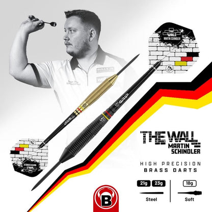 BULL'S MARTIN SCHINDLER THE WALL 23G BRASS DARTS