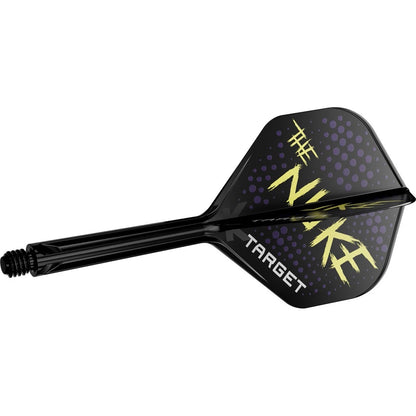 TARGET LUKE 'THE NUKE' LITTLER K-FLEX ONE PIECE DART FLIGHTS SHAFT - NO6 SHORT