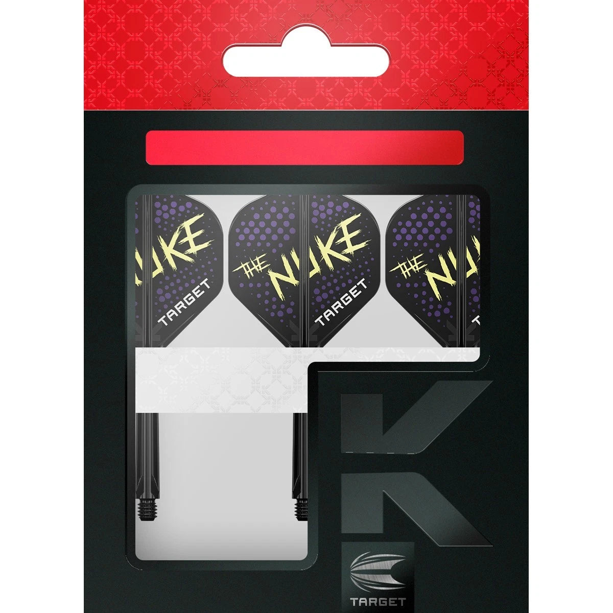 TARGET LUKE 'THE NUKE' LITTLER K-FLEX ONE PIECE DART FLIGHTS SHAFT - NO6 SHORT