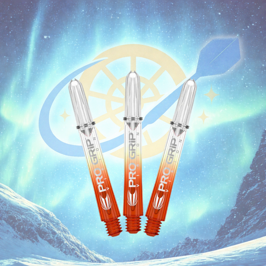 TARGET PRO GRIP VISION DART SHAFTS / DART STEMS WITH LOCKING RINGS - TWO TONE