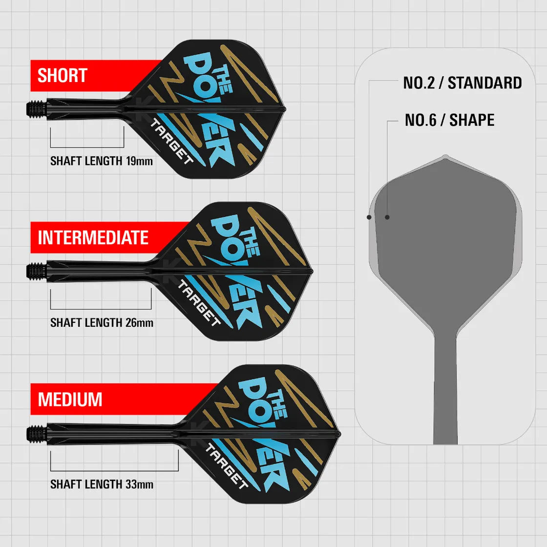 TARGET K FLEX PHIL TAYLOR THE POWER NO2 INTERMEDIATE 26MM