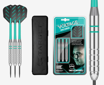 TARGET ROB CROSS VOLTAGE 24G TUNGSTEN LOOK BRASS DARTS SET