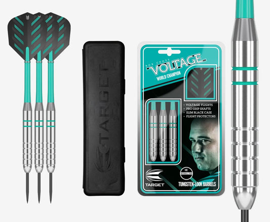 TARGET ROB CROSS VOLTAGE 24G TUNGSTEN LOOK BRASS DARTS SET