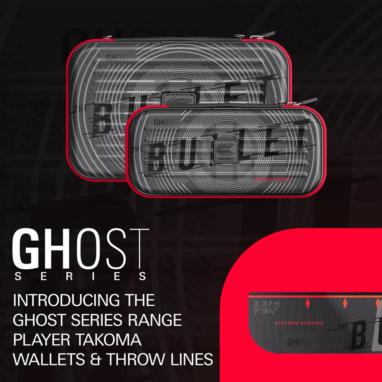 TARGET TAKOMA STEPHEN BUNTING THE BULLET GHOST EDITION DARTS CASE