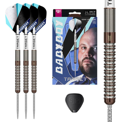 NEW TARGET ADAM LIPSCOMBE G1 SWISS POINT 90% TUNGSTEN STEEL TIP DARTS
