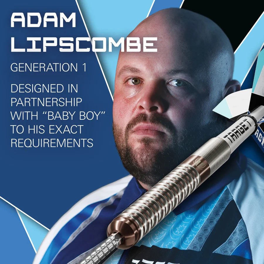 NEW TARGET ADAM LIPSCOMBE G1 SWISS POINT 90% TUNGSTEN STEEL TIP DARTS