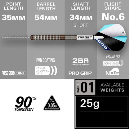 NEW TARGET ADAM LIPSCOMBE G1 SWISS POINT 90% TUNGSTEN STEEL TIP DARTS