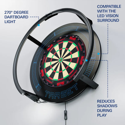 NEW TARGET CORONA VISION 2 DARTBOARD LIGHTING SYSTEM