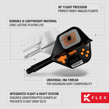 TARGET K FLEX GAME OVER BLACK NO2 SHORT 19MM