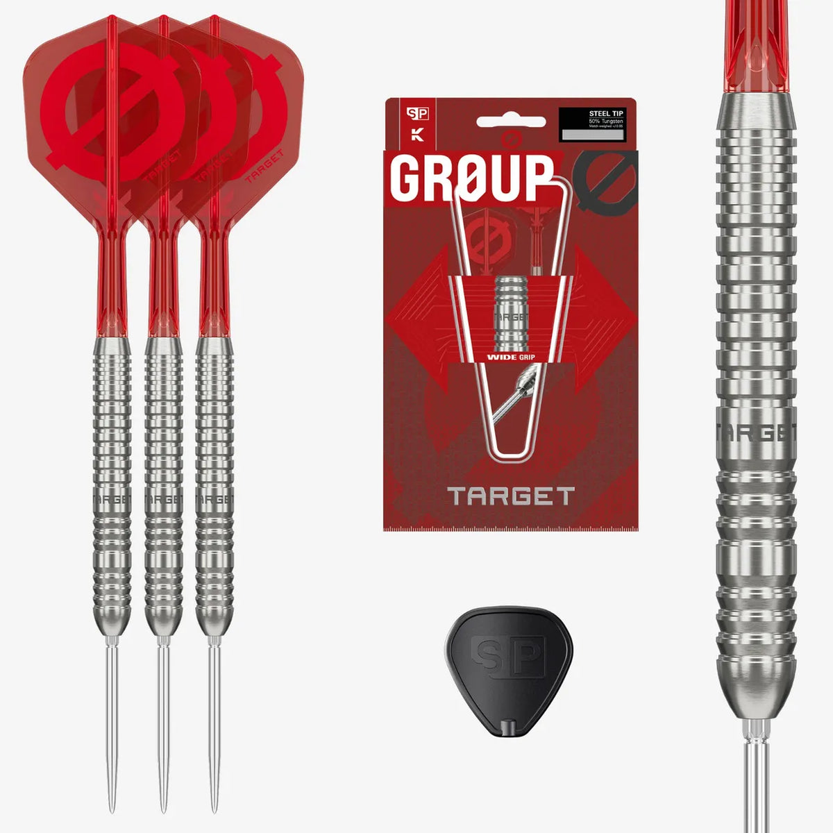 NEW TARGET GROUP 0 03 SWISS POINT 50% TUNGSTEN STEEL TIP DARTS