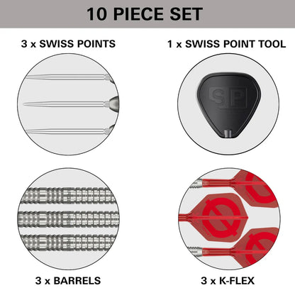 NEW TARGET GROUP 0 03 SWISS POINT 50% TUNGSTEN STEEL TIP DARTS