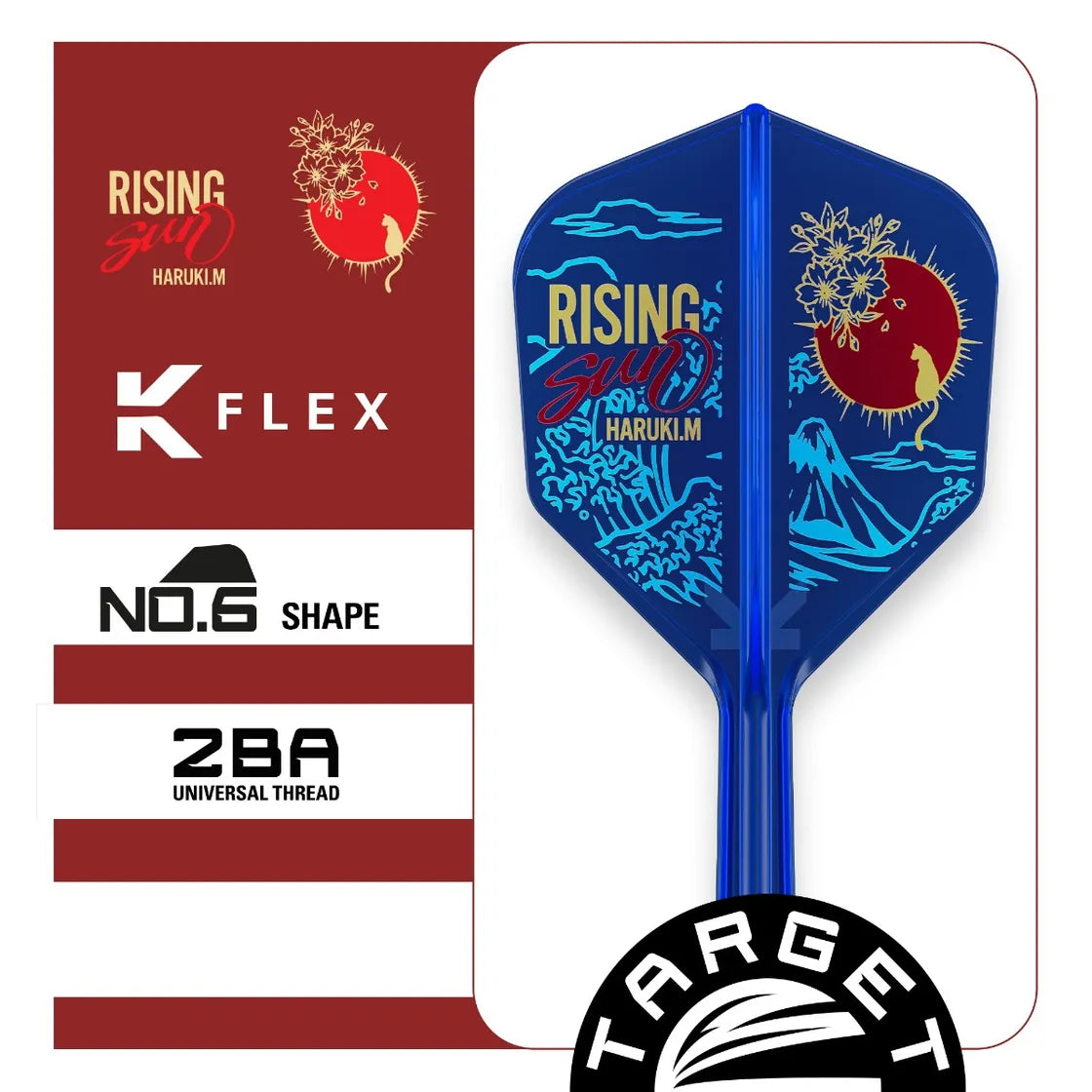 TARGET JAPAN K FLEX RISING SUN HARUKI MURAMATSU - NO6 STANDARD SHORT 19MM