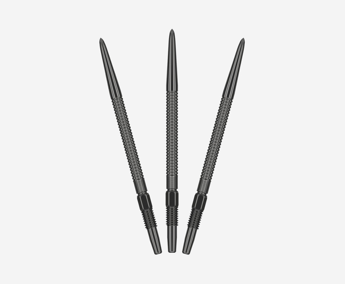 TARGET DARTS GRD BLACK SWISS DARTS POINTS 35MM - BAGGED