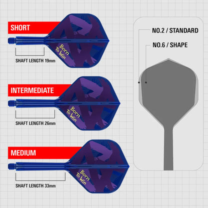 TARGET LUKE LITTLER WORLD CHAMPION 2026 BORN TO WIN K-FLEX INTEGRATED FLIGHTS & SHAFTS NO2