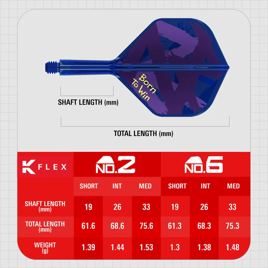 TARGET LUKE LITTLER WORLD CHAMPION 2026 BORN TO WIN K-FLEX INTEGRATED FLIGHTS & SHAFTS NO2