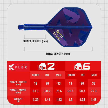 TARGET LUKE LITTLER WORLD CHAMPION 2026 BORN TO WIN K-FLEX INTEGRATED FLIGHTS & SHAFTS NO2