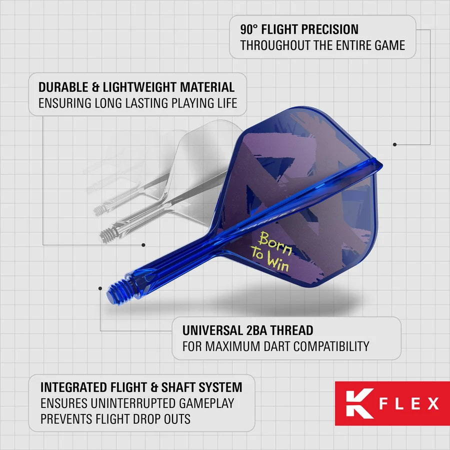 TARGET LUKE LITTLER WORLD CHAMPION 2026 BORN TO WIN K-FLEX INTEGRATED FLIGHTS & SHAFTS NO2