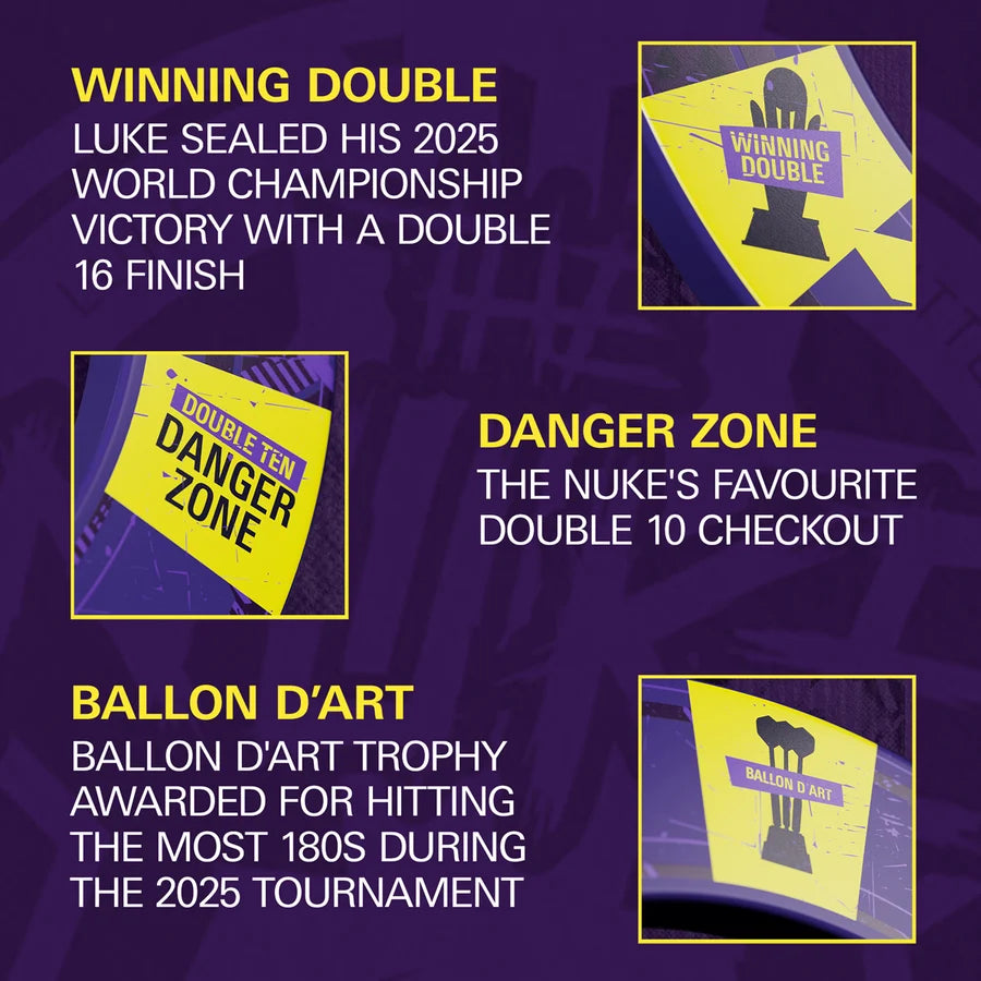 LUKE LITTLER WORLD CHAMPION SURROUND AND TARGET TOR DARTBOARD BUNDLE