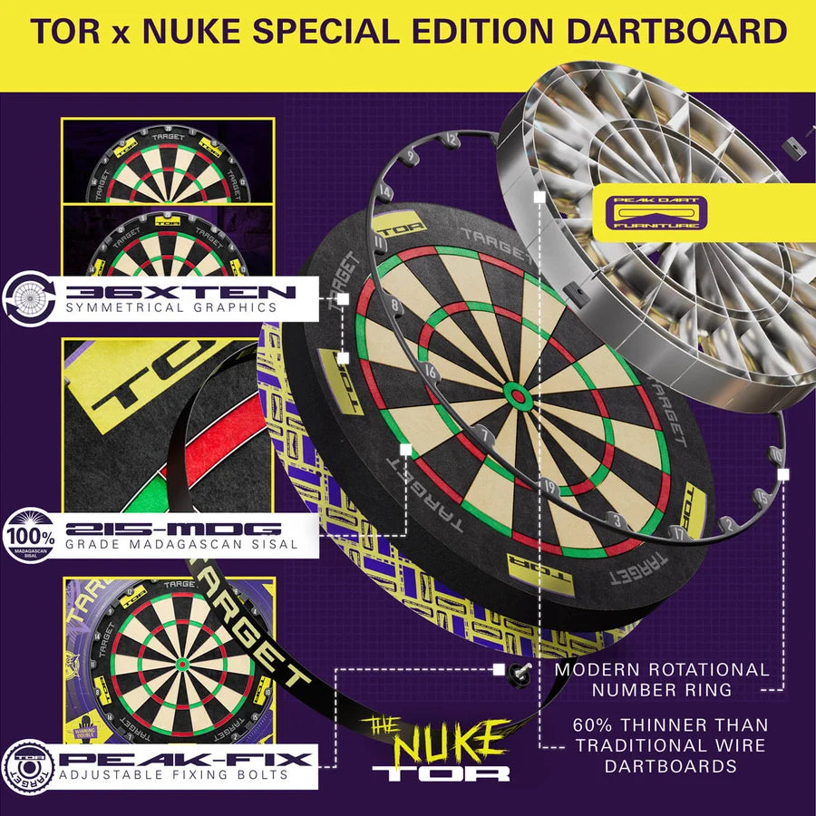 LUKE LITTLER WORLD CHAMPION SURROUND AND TARGET TOR DARTBOARD BUNDLE