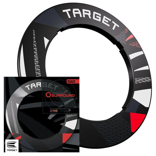 Target Patterned Notched Dartboard Surround