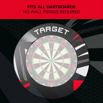 Target Patterned Notched Dartboard Surround
