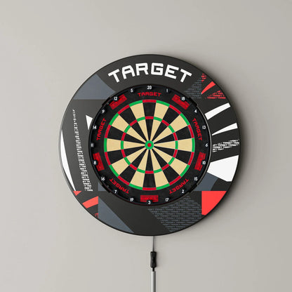 Target Patterned Notched Dartboard Surround