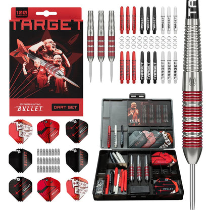 NEW TARGET STEPHEN BUNTING 100 PIECE BRASS DARTS SET