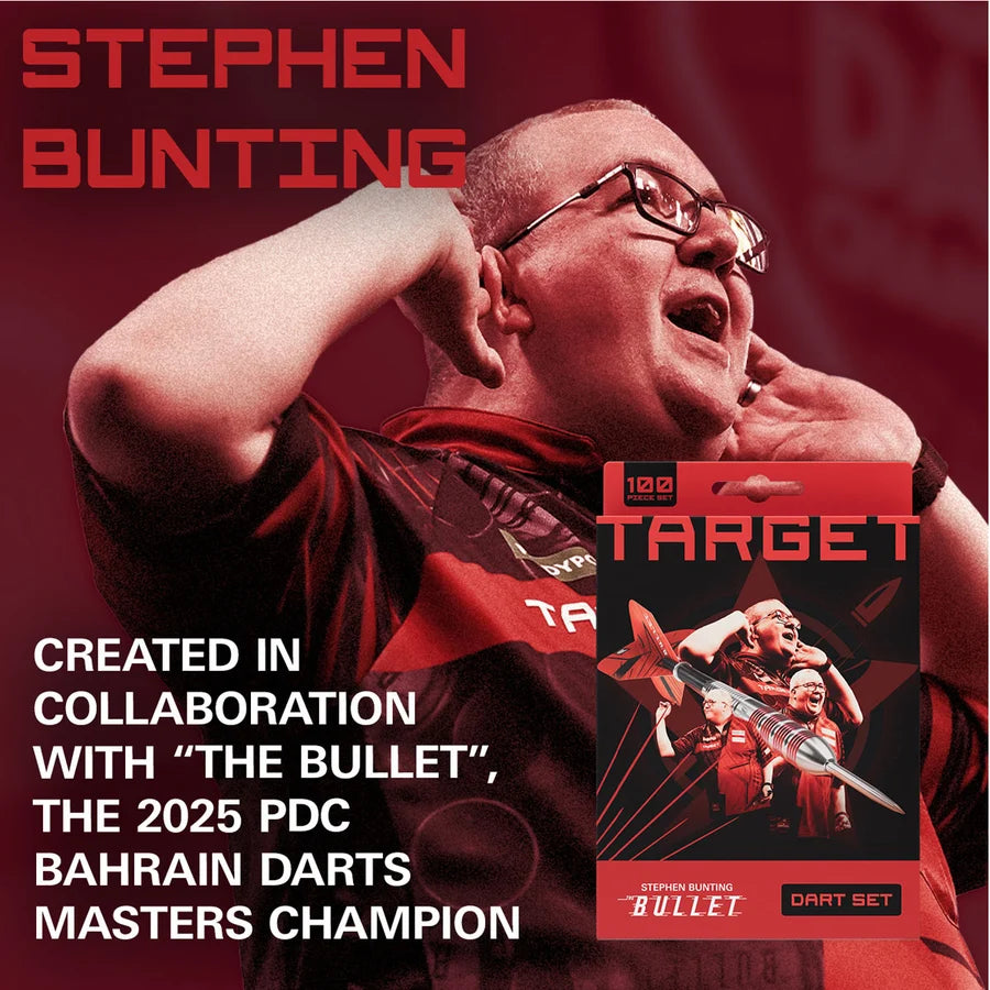 NEW TARGET STEPHEN BUNTING 100 PIECE BRASS DARTS SET