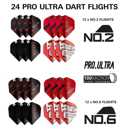 NEW TARGET STEPHEN BUNTING 100 PIECE BRASS DARTS SET