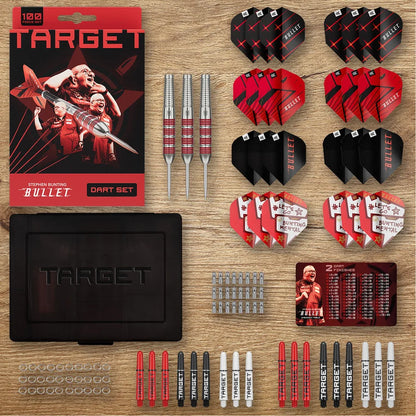 NEW TARGET STEPHEN BUNTING 100 PIECE BRASS DARTS SET
