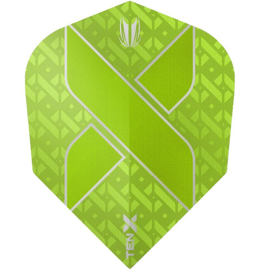 TARGET TEN-X VISION ULTRA SMALL STANDARD DART FLIGHTS - LIME GREEN