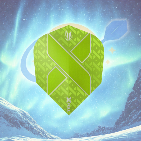 TARGET TEN-X VISION ULTRA SMALL STANDARD DART FLIGHTS - LIME GREEN