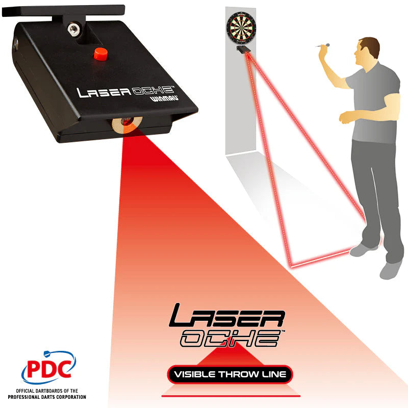 WINMAU LASER OCHE WALL MOUNTABLE DARTS LASER THROW LINE PROJECTOR LIGHT